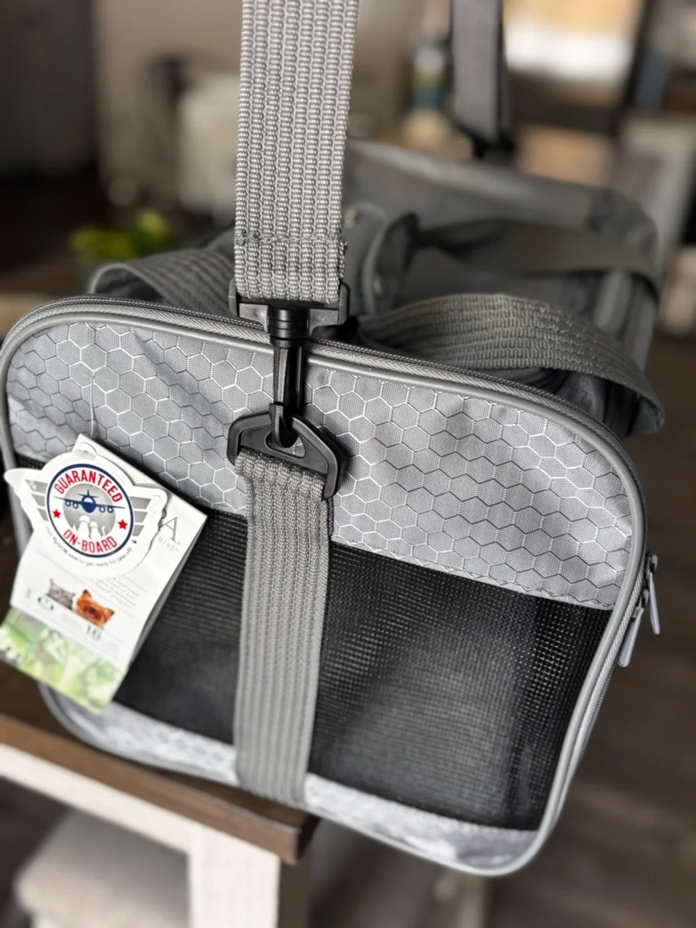 Sherpa Gray Small Pet Carrier ( dogs or cats up to 16 lbs) NWT